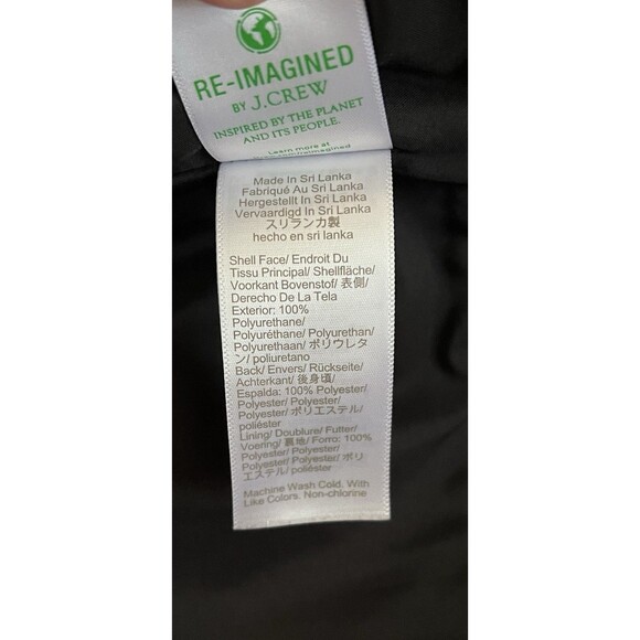 J Crew Black Faux Leather A-Line Mini Skirt Size 8 - Picture 7 of 7